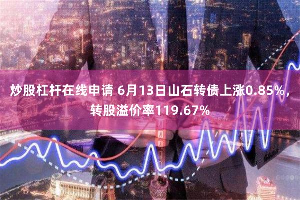 炒股杠杆在线申请 6月13日山石转债上涨0.85%，转股溢价率119.67%